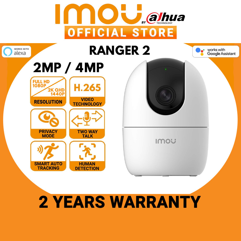 Imou Dahua Ranger กล้องวงจรปิดไร้สาย 2 2MP 4MP IP AI ตรวจจับมนุษย์ และไซเรน สองทาง