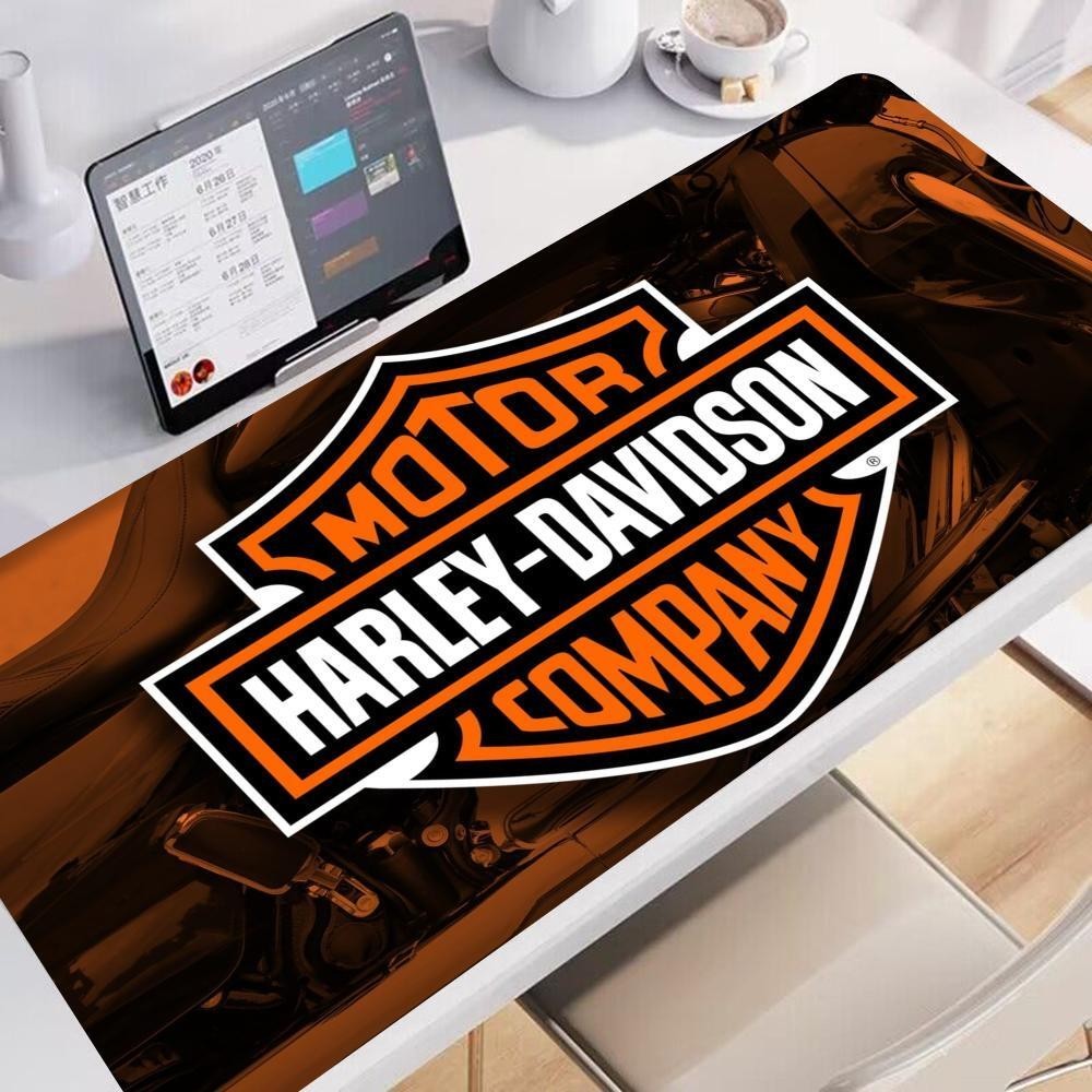 H-harley D-Davidson แผ่นรองเมาส์แผ่นรองเมาส์สําหรับเล่นเกมแผ่นรองเม้าส์ความเร็วแล็ปท็อปเสื่อสําหรับเล่นเกมสําหรับสํานักงานพรมโต๊ะ