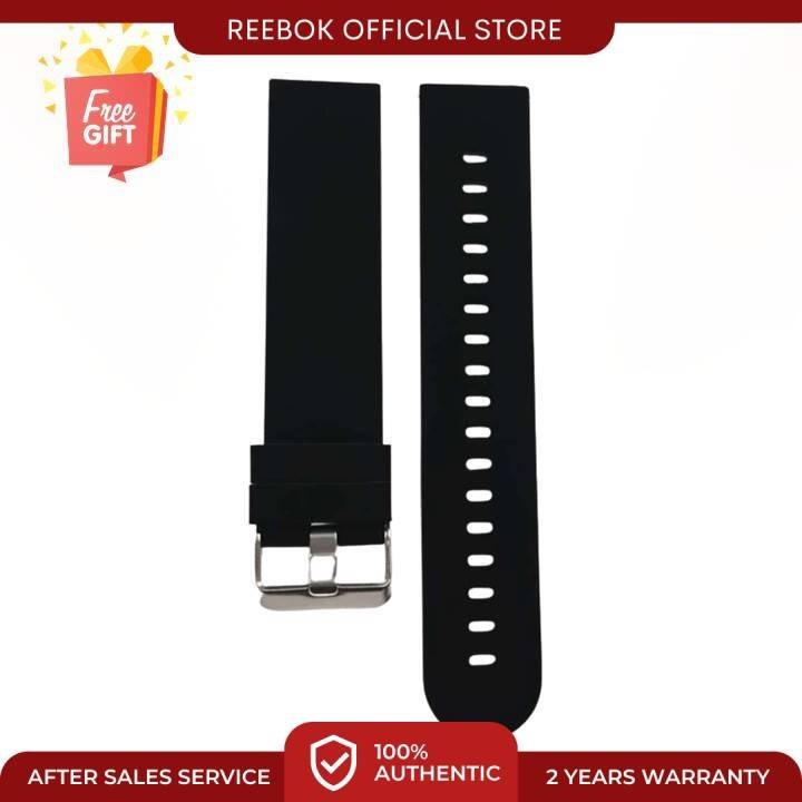 Reebok Limited Edition สายนาฬิกาข้อมือซิลิโคน สีดํา สําหรับ RELAY Smartwatch
