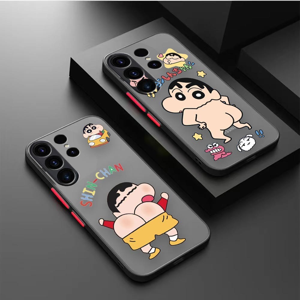 เคสโทรศัพท์มือถือ ลายการ์ตูนชินจังซน สําหรับ Samsung Galaxy S20FE S21FE S23FE S20 S21 S22 S23 S24 S30 PLUS ULTRA 5G S8 S9 S11 S10 LITE PLUS