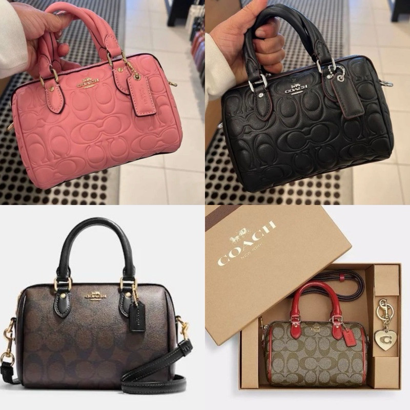 ♞,♘COACH MINI ROWAN CROSSBODY WITH SIGNATURE (หมอนมินิรุ่นใหม่)