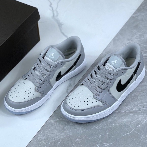 Nike Air Jordan 1 Low Golf 「Wolf Grey」 Causal Shoes For Women Sports Running Shoes