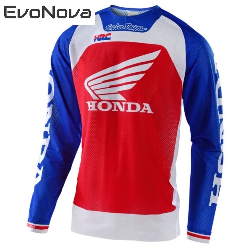 EvoNova พร้อมส่ง ใหม่ TLD HONDA เสื้อกีฬาแขนยาว สําหรับขี่รถจักรยานยนต์วิบาก