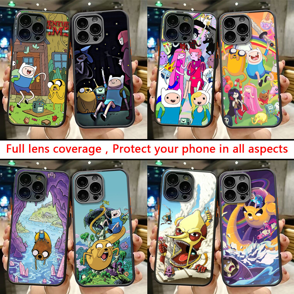เคสมือถือ แบบนิ่ม ลายการ์ตูน Adventure Time R71 สําหรับ iPhone 14 Pro Max 15 Plus