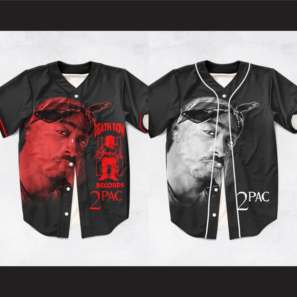 2PAC Scooter 13 Black Skull Baseball T-Shirt