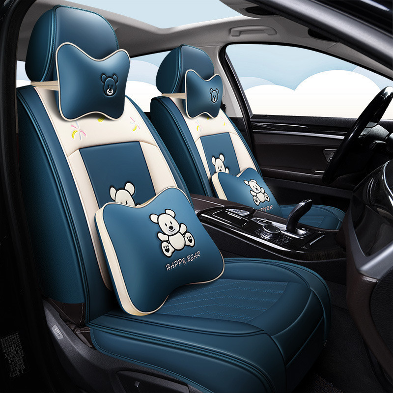 ผ้าคลุมเบาะรถยนต์ หนัง PU ติดตั้งง่าย สําหรับ Mg4 Triton Honda Civic Suzuki Celerio