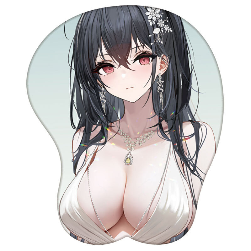แผ่นรองเมาส์ซิลิโคน ลายอนิเมะ Azur Lane Eugen Enterprise Belfast Z23 3D เซ็กซี่