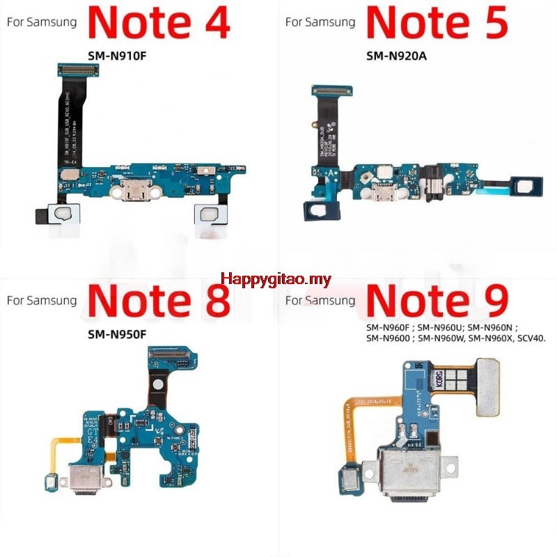 Hapmy- แท่นชาร์จ USB สายเคเบิลอ่อน สําหรับ Samsung Galaxy Note 4 5 8 9 N950F N950N N950U N960F N960N N960U