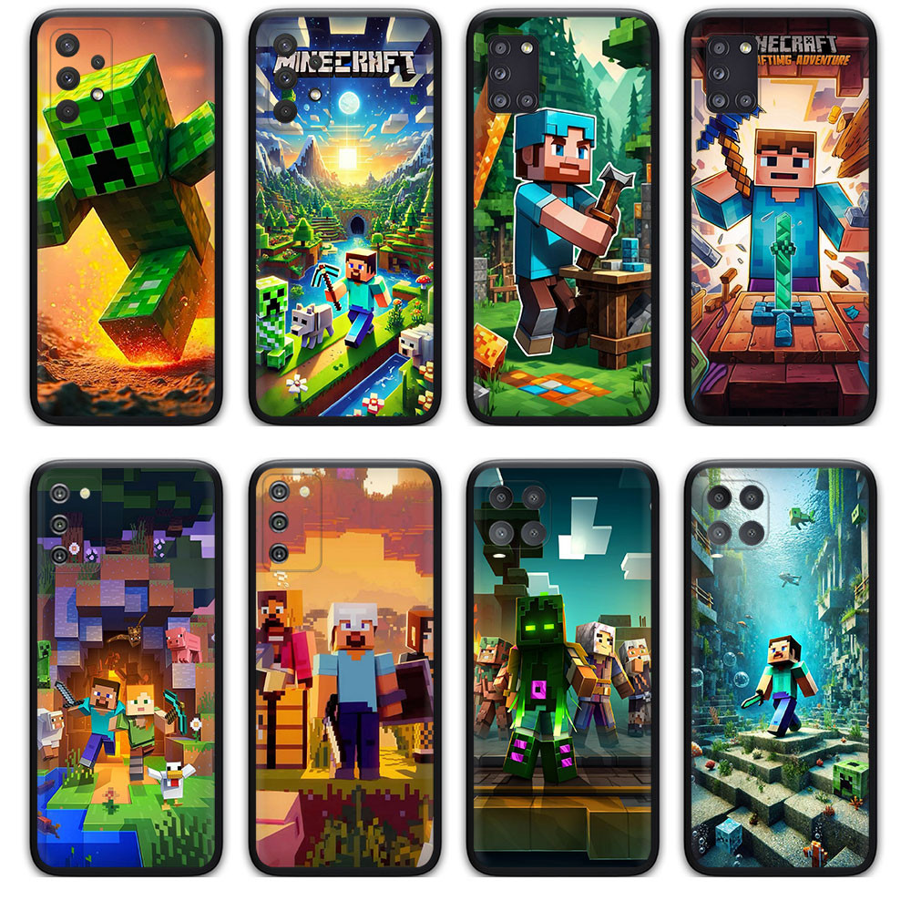 เคสโทรศัพท์ 770M Minecraft Samsung Galaxy S9 S9Plus S10 S10E S10Lite S10 Plus ซิลิโคน TPU