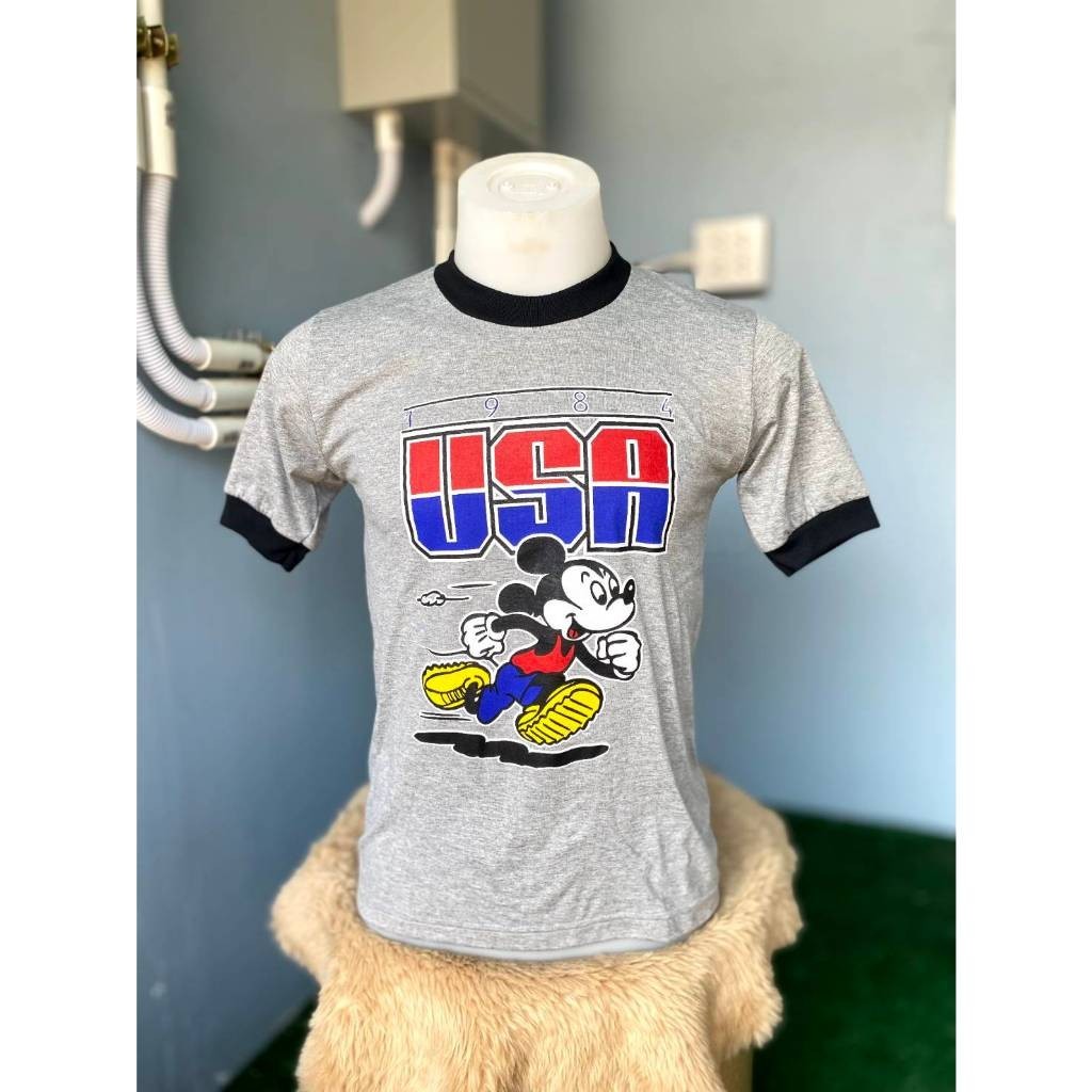 เสื้อยืดวินเทจจัมเปอร์แขนสั้นmicuskut