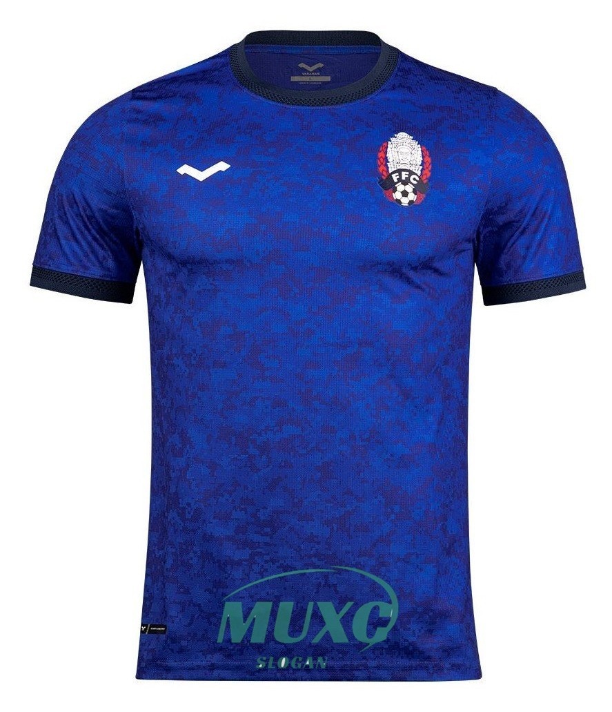 ทีมชาติกัมพูชา 2024 เหย้าเสื้อสเวตเตอร์แขนสั้นสีน้ําเงิน