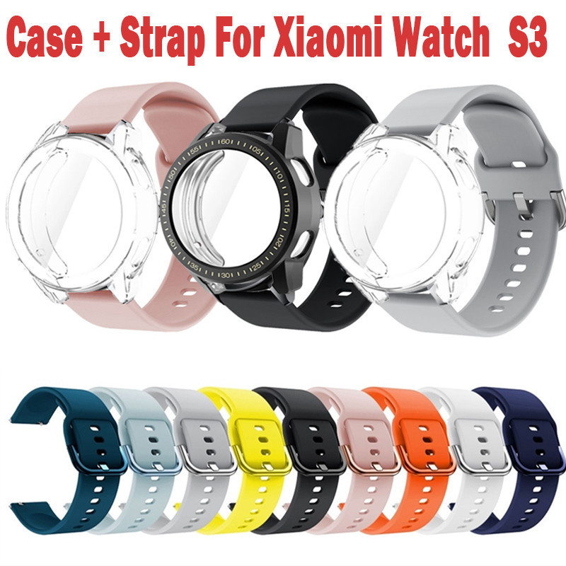 เคส + สายรัดข้อมือ สําหรับ Xiaomi Watch S3 Sport Bracelet For Mi Watch Revolve Active Watchband Replacement