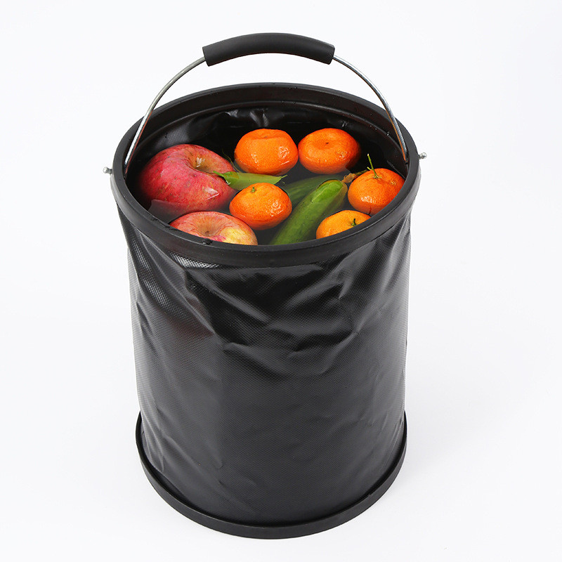 Amazon Outdoor Folding Bucket Camping Picnic Fishing Bucket เดินทางไปเดินทางขนาดใหญ่ PVC Folding Bu