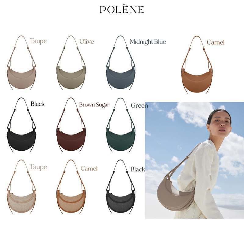 (สด/ผ่อน) Polene รุ่น Numero dix กระเป๋าแบรนด์ Polene paris ของแท้จากช็อปเกาหลี