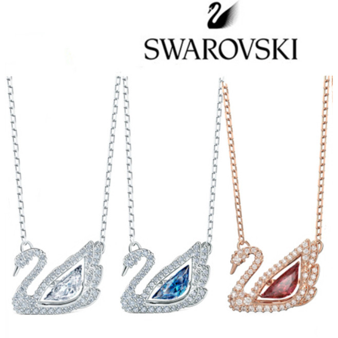 ♞,♘,♙Swarovski สร้อยคอ แท้ Dancing Swan necklace สร้อยคอจี้หงส์ สร้อยคอพร้อมจี้ผู้หญิง 100%