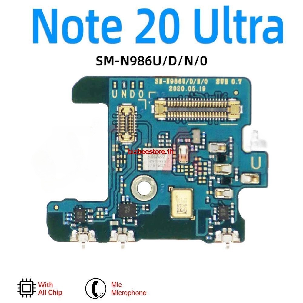Bizth- ของแท้ บอร์ดไมโครโฟน พอร์ตชาร์จสายเคเบิลอ่อน สําหรับ Samsung Galaxy Note 10 20 Ultra Plus Lite N970U N971N N976F N976V