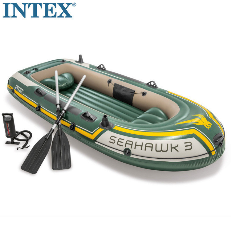 Intex Seahawk เรือยางเป่าลม แบบหนา 4 คน 68351 สําหรับเรือประมง