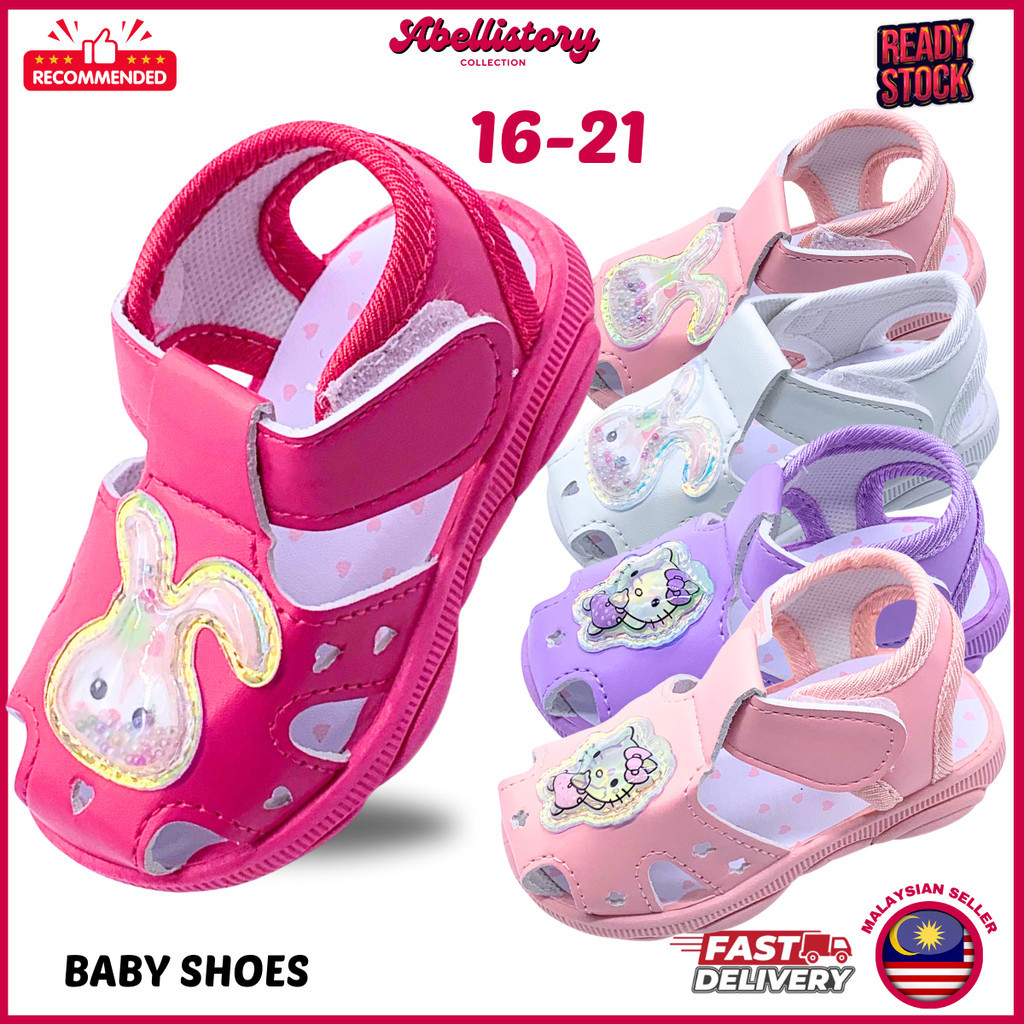 (Abellistory) รองเท้าเด็กทารกแรกเกิด 0-2years Kids Fashion BiBi Sound Sandal Anti Slip