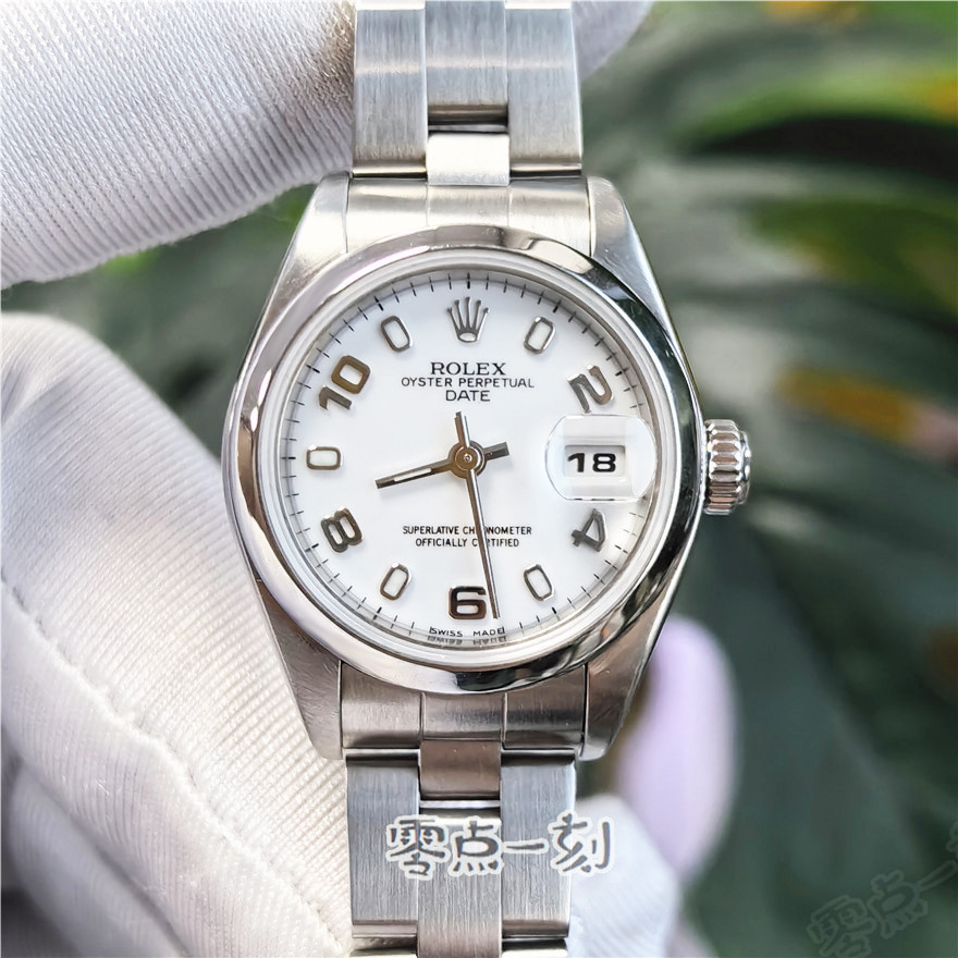 Rolex Rolex Log Type นาฬิกาสุภาพสตรีผู้หญิง 26MM เครื่องจักรอัตโนมัติ 17910