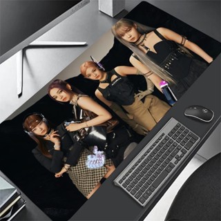 Kpop Aespa Mousepad แผ่นรองเมาส์สําหรับเล่นเกมขนาดใหญ่ LockE…