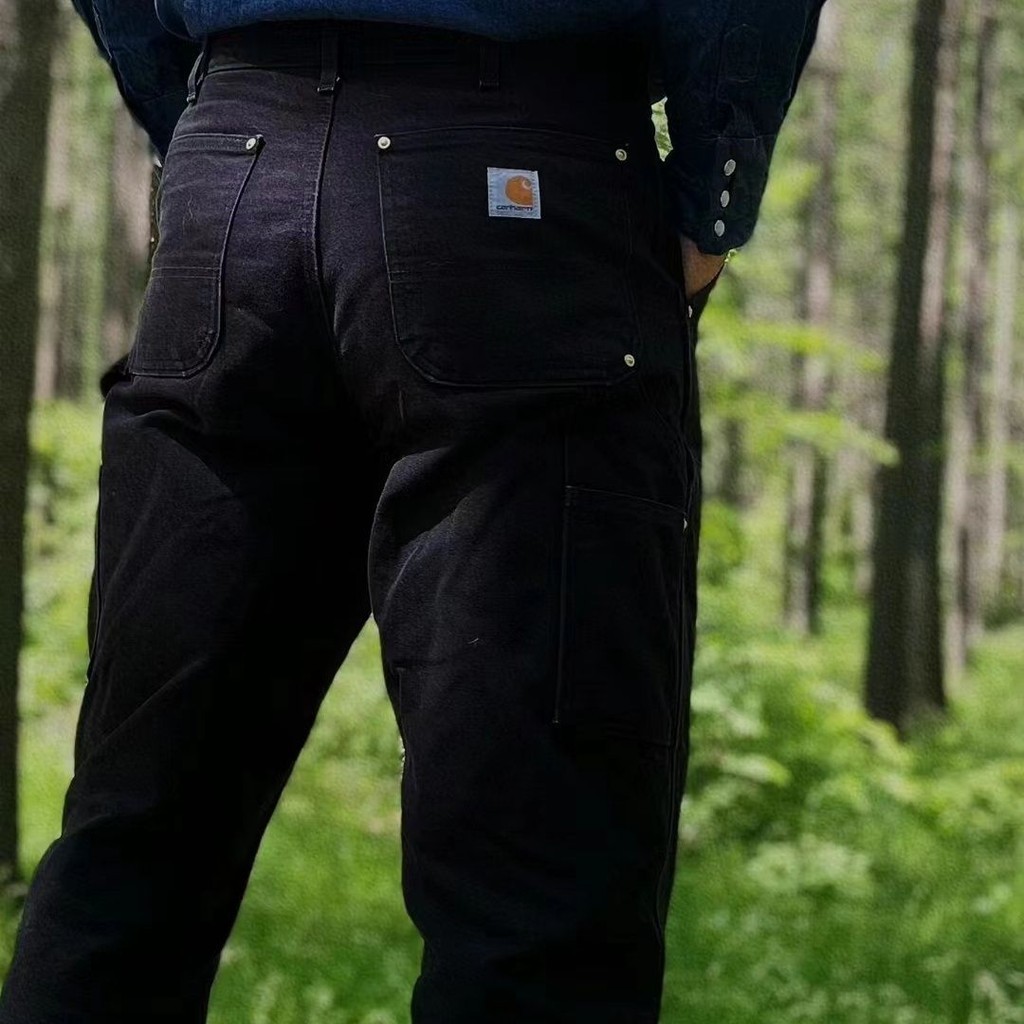 5MZQ CARHARTT B01Main Line Autumn Multi-Pocket Woven Trendy Men's Double-Knee Logging Pants Straigh