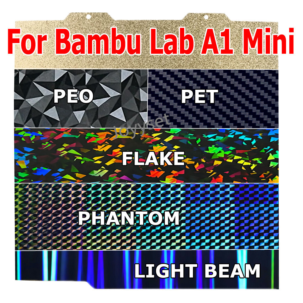 สําหรับไม้ไผ่Bambu Lab A1 Miniสร้างแผ่นPEIแผ่นพื้นผิวสองด้านพิมพ์ฤดูใบไม้ผลิแผ่นเหล็กสําหรับBambulab