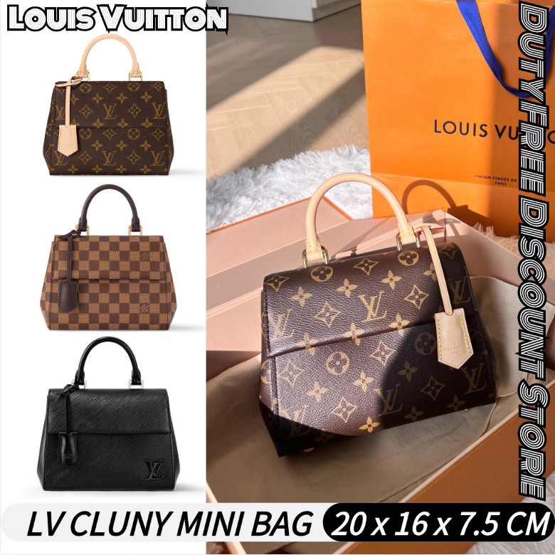 LV Louis Vuitton Cluny Mini Women's Tote Bagกระเป๋าโท้ต กระเป๋าสะพายไหล่