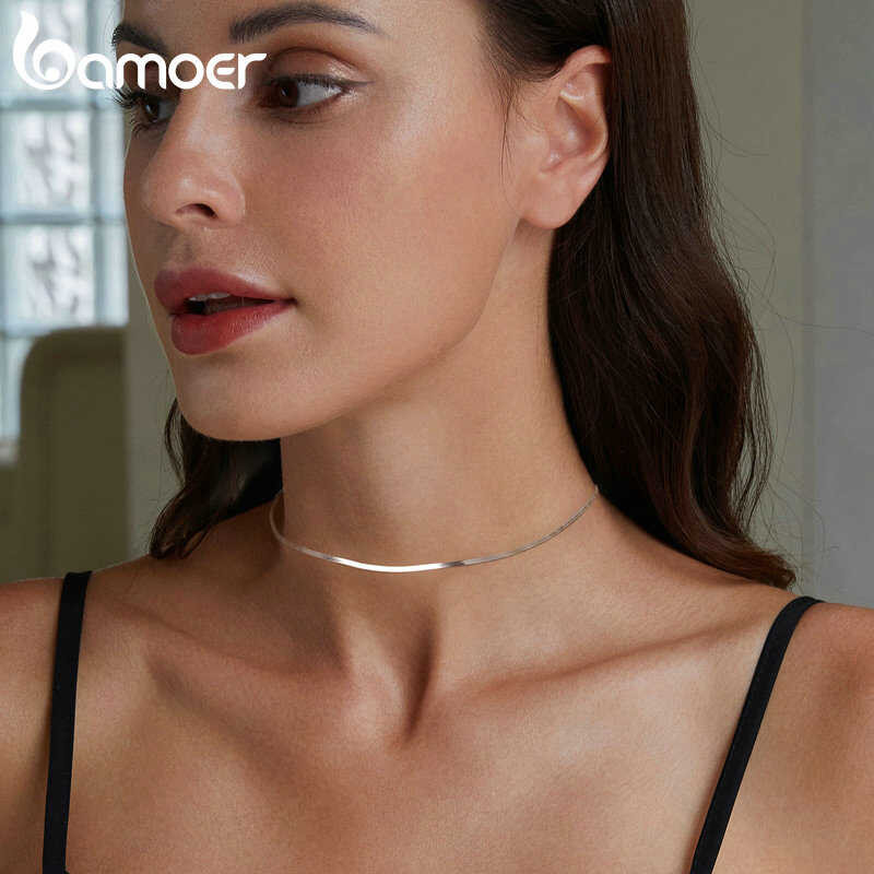 ▣ สร้อยคอโซ่เงินสเตอร์ลิงงูพื้นฐาน สำหรับ Bsa008