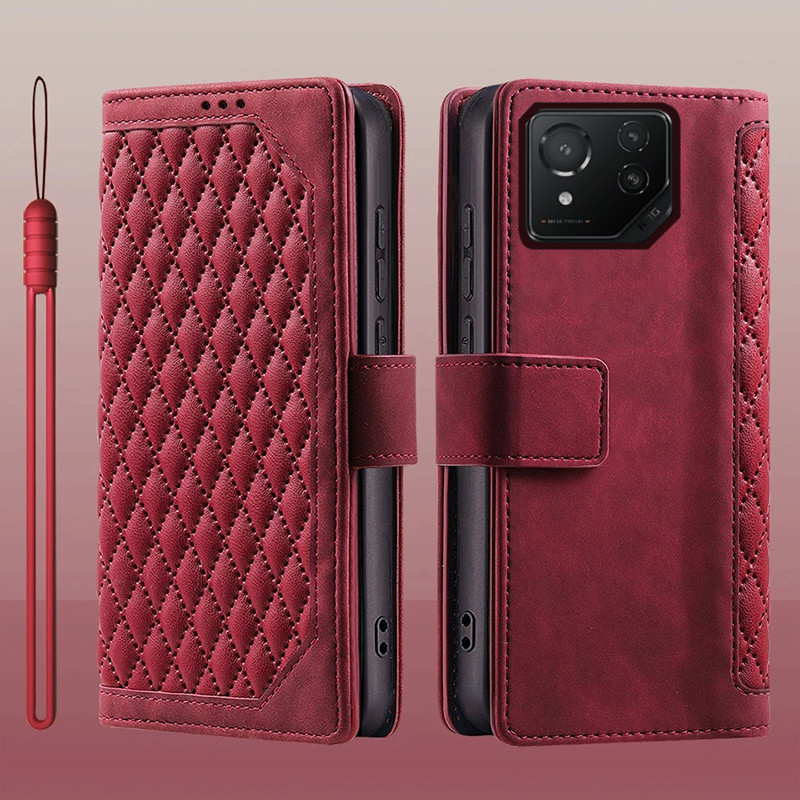 เคสมือถือ แบบหนัง ฝาพับ พร้อมช่องใส่บัตร สําหรับ ASUS ROG Phone 8 ASUS ROG Phone 8 Pro ROG Phone8 Pr