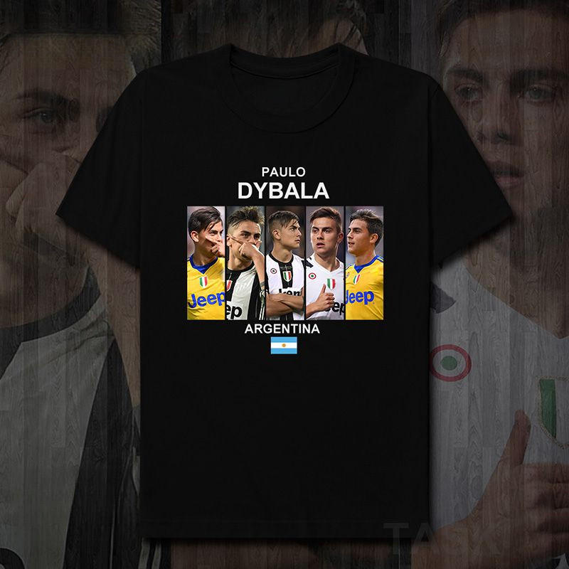 Paulo Dybala เสื้อยืดแขนสั้นสําหรับผู้ชายและผู้หญิง Paulo Dybala Argentine Immortal Jersey 20 Cc