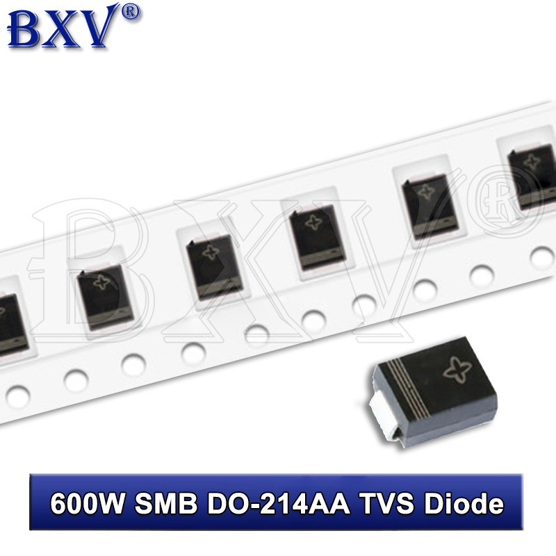 ไดโอด TVS SMBJ-14CA SMBJ-15CA SMBJ-18CA SMBJ-20CA SMBJ-24CA SMBJ-40CA 600W SMB DO-214AA 50 ชิ้น