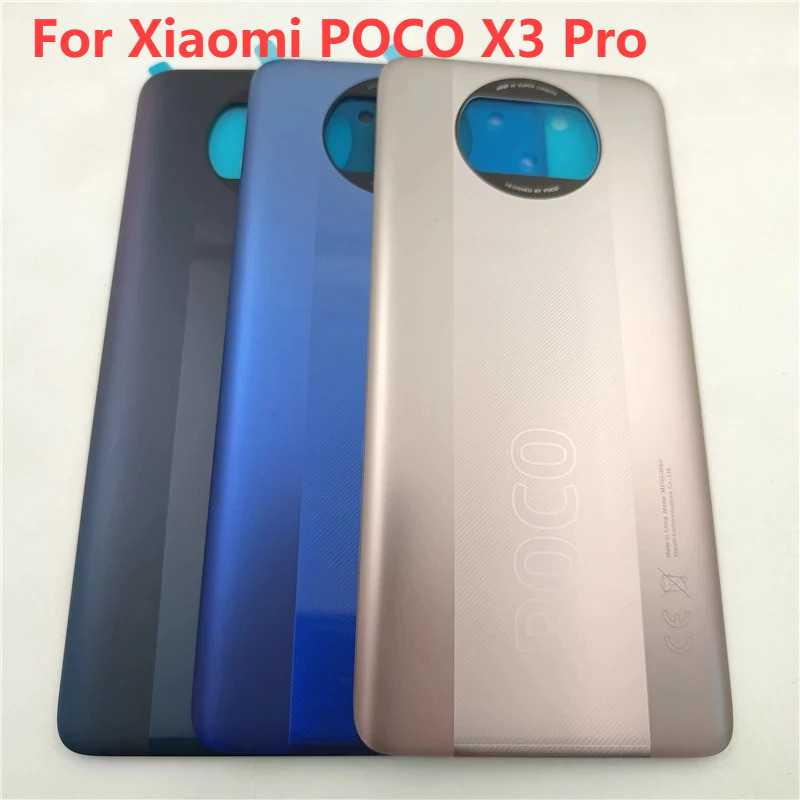 ฝาครอบแบตเตอรี่ ด้านหลัง แบบเปลี่ยน สําหรับ Xiaomi POCO X3 Pro M2102J20SG POCO X3 NFC