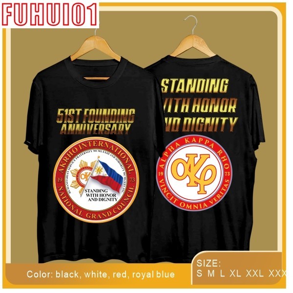 Alpha Kappa Rho 51th sceptre AKP92 SKEPTRON 1973 ใหม่ w design AKP Fraternity เสื้อยืดสําหรับชาย 202