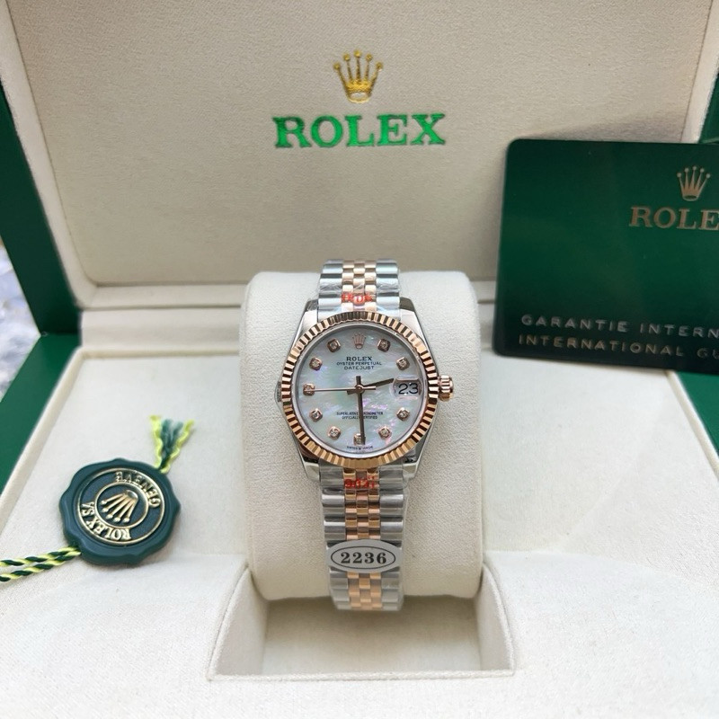 RO/CC นาฬิกาข้อมือผู้หญิง Datejust 31 mm ระบบออโต้ นาฬิกาแฟชั่น