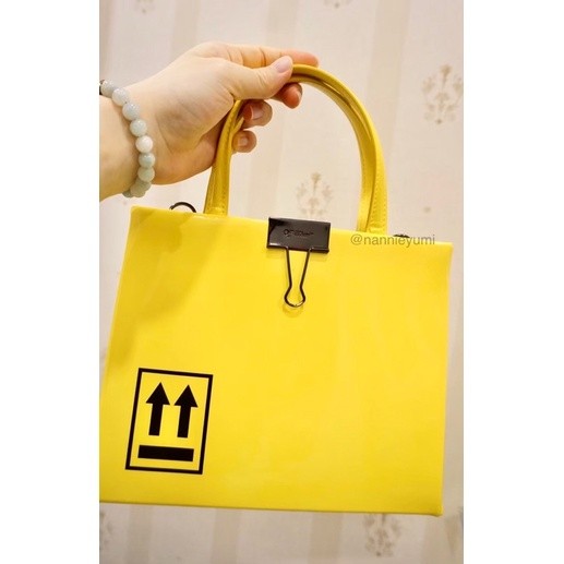 Off-White small box tote bag