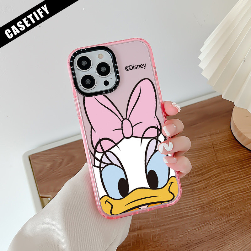 CASETiFY Disney Daisyเคสโทรศัพท์สําหรับIPhone 11 14 15 Pro Max 12 13 Mini Cover X XR XS Maxซิลิโคนนุ