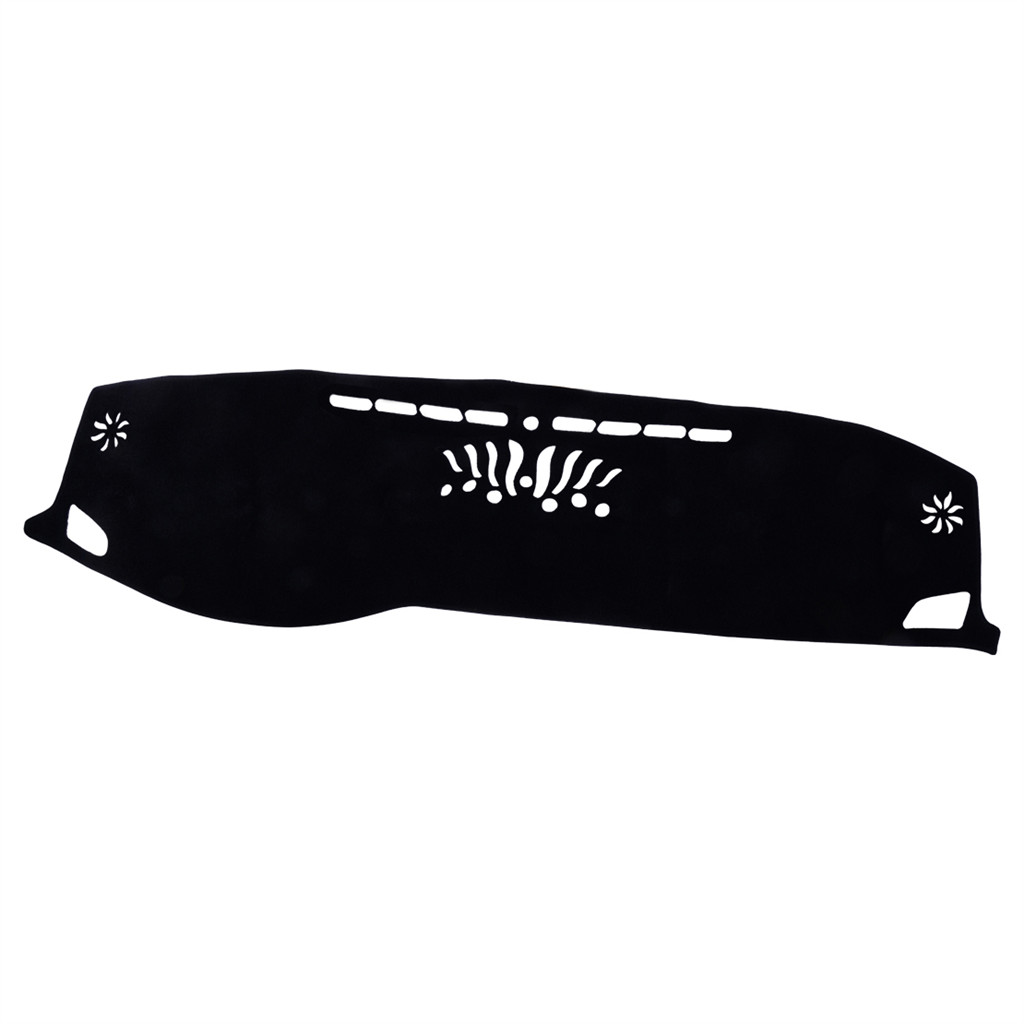 สีดําแดชบอร์ดฝาครอบ Anti-Slip Dash Mat Pad ซ้ายไดรฟ์ Fit สําหรับ LDV D90 SV9A 2017 2018 2019 2020 20