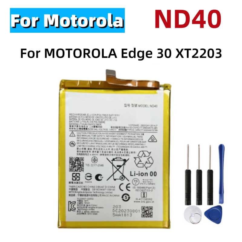 ❥ แบตเตอรี่ Nd40 4020Mah ใหม่สำหรับ Motorola EDGE Edge30 30 Xt2203 Nd40แบ