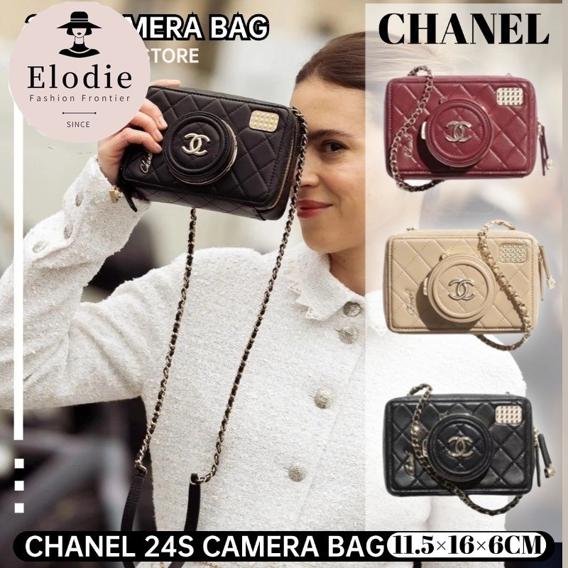 ชาแนล Chanel 24S Camera Bagกระเป๋าสะพายหนังแกะ