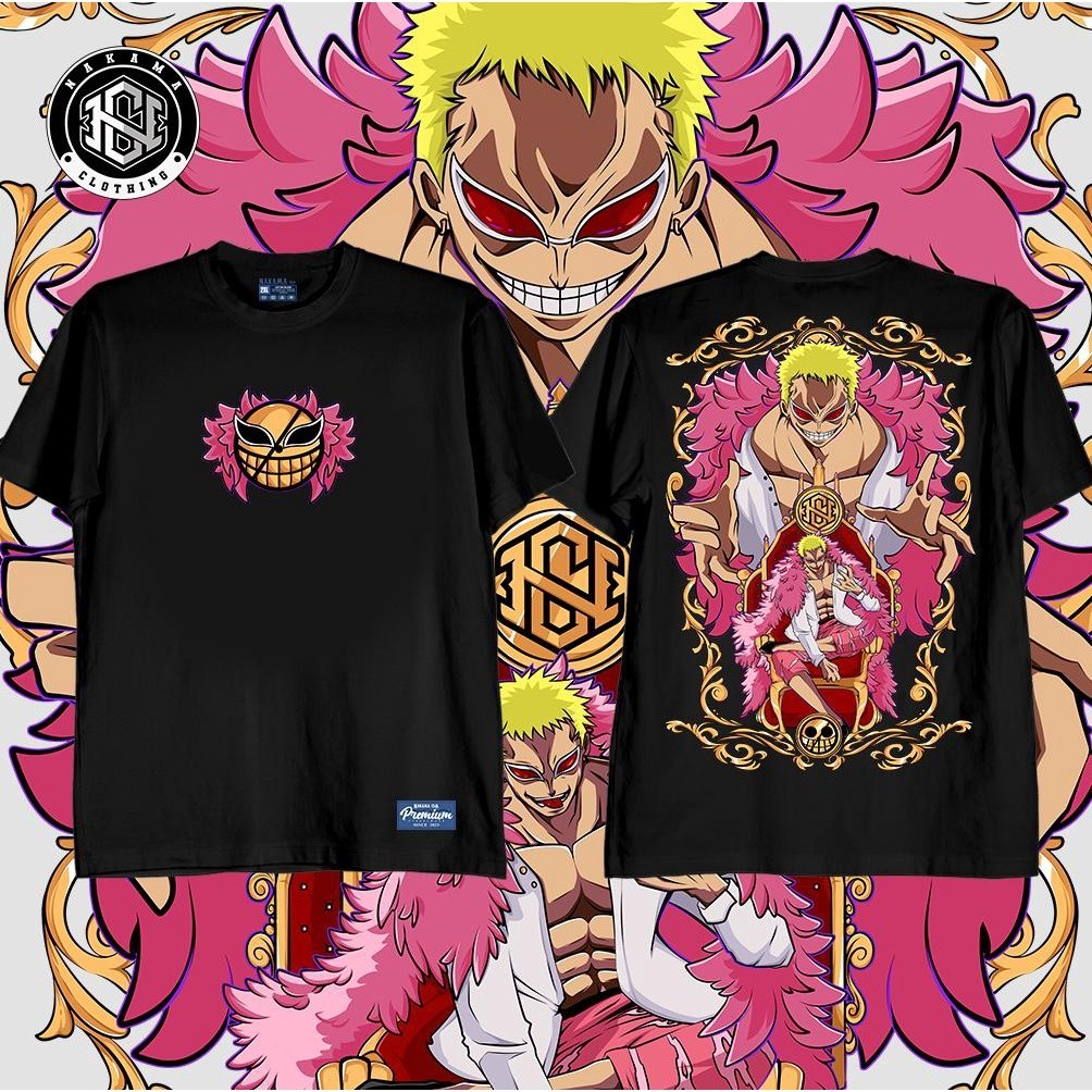เสื้อยืดผ้าฝ้าย คุณภาพดี พิมพ์ลาย ONEPIECE DOFLAMINGO สําหรับผู้ชาย