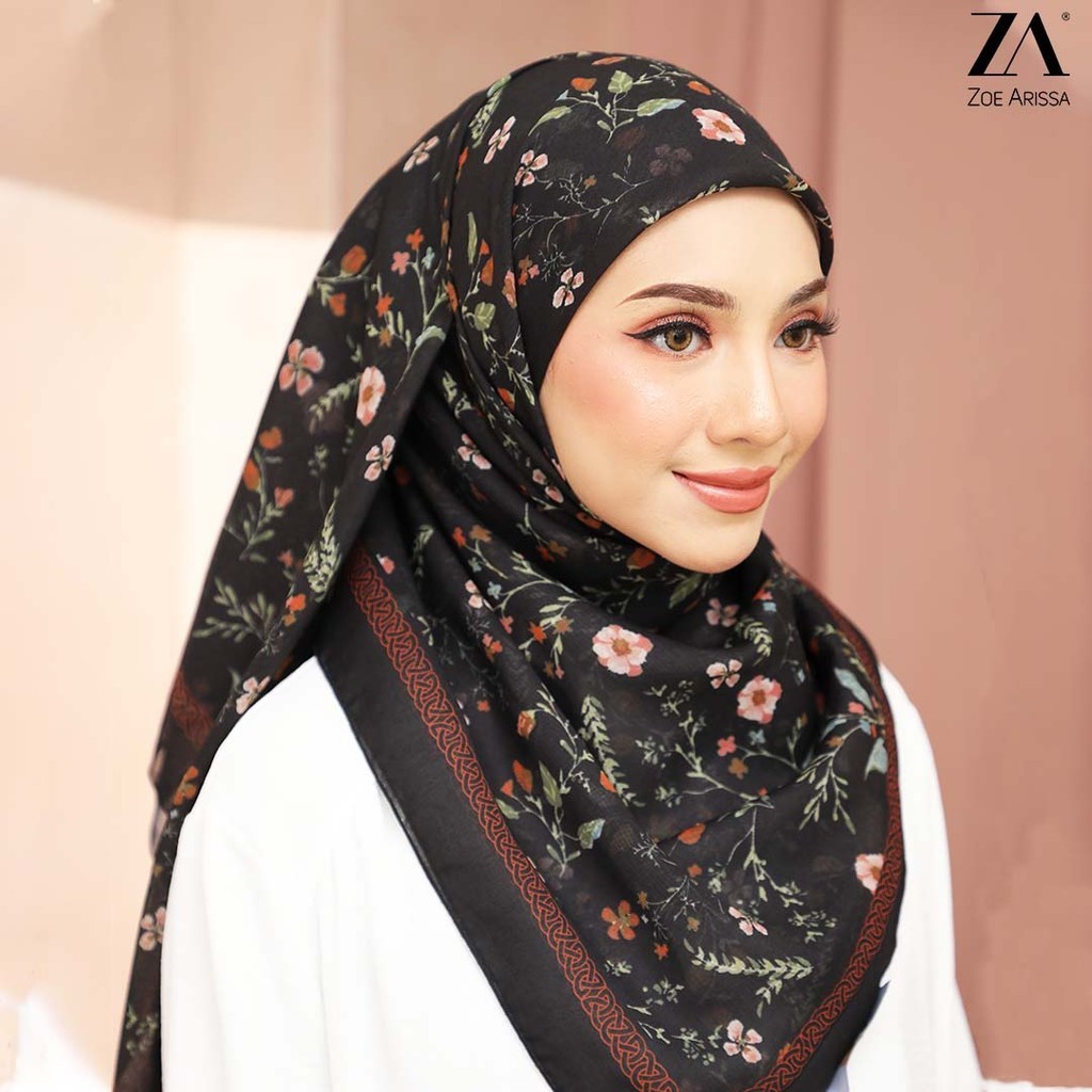 ZOE ARISSA TUDUNG RAYA 2025 BAWAL Printed BIDANG 45 Hijab Cotton Voile พิมพ์ Bercorak New Hijab พิมพ์ Viral