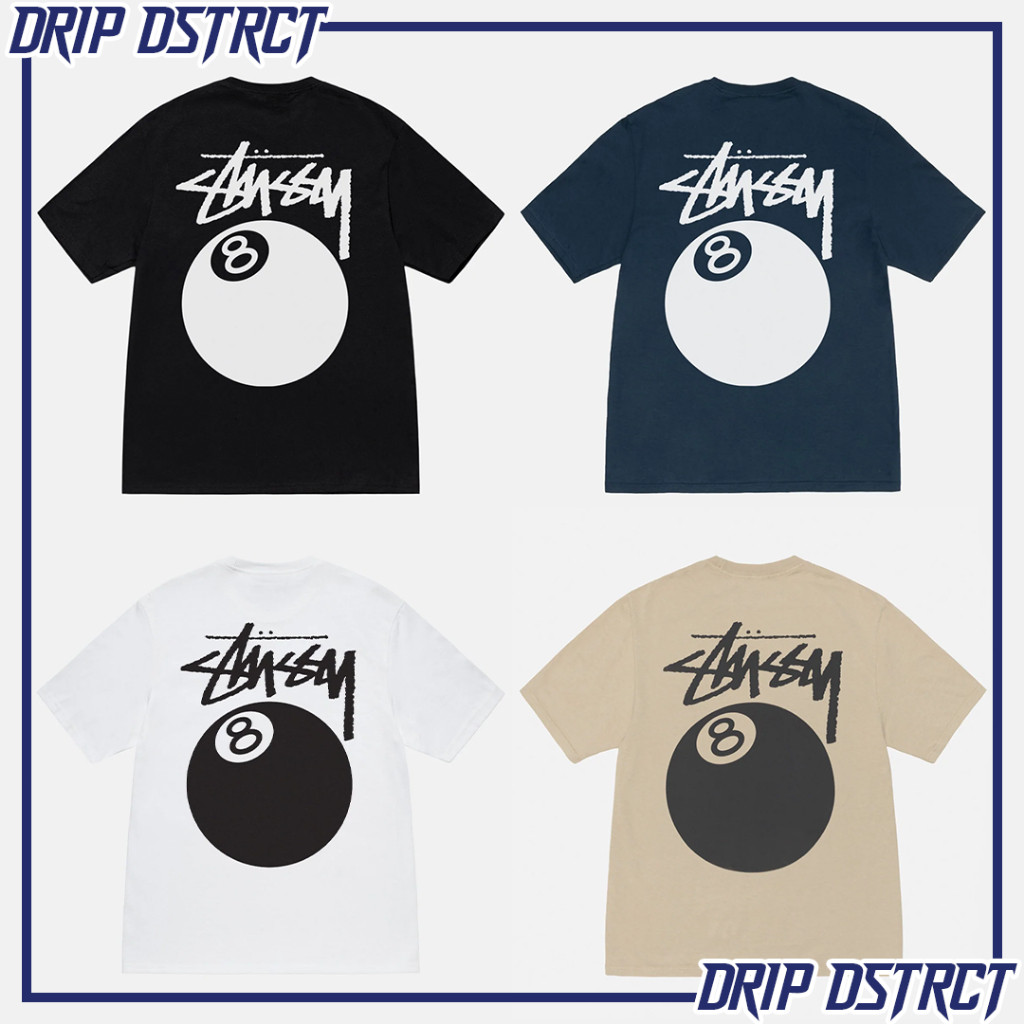 ♞เสื้อยืด Stussy 8 BALL Tee (Stussy US collection Fall 2024) ของแท้ RT
