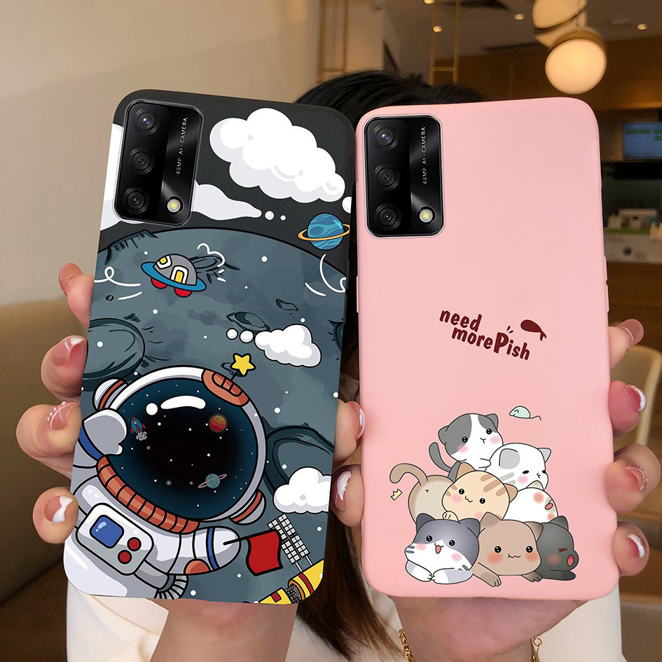 เคสโทรศัพท ์ สําหรับOppo A74 A73 A72 4G 5Gกันกระแทกซิลิโคนนุ ่ มที ่ น ่ าสนใจการ ์ ตูนรูปแบบกันชนสําหรับOppo A 74 73 72 ฝาครอบด ้ านหลังเชลล ์ Capa