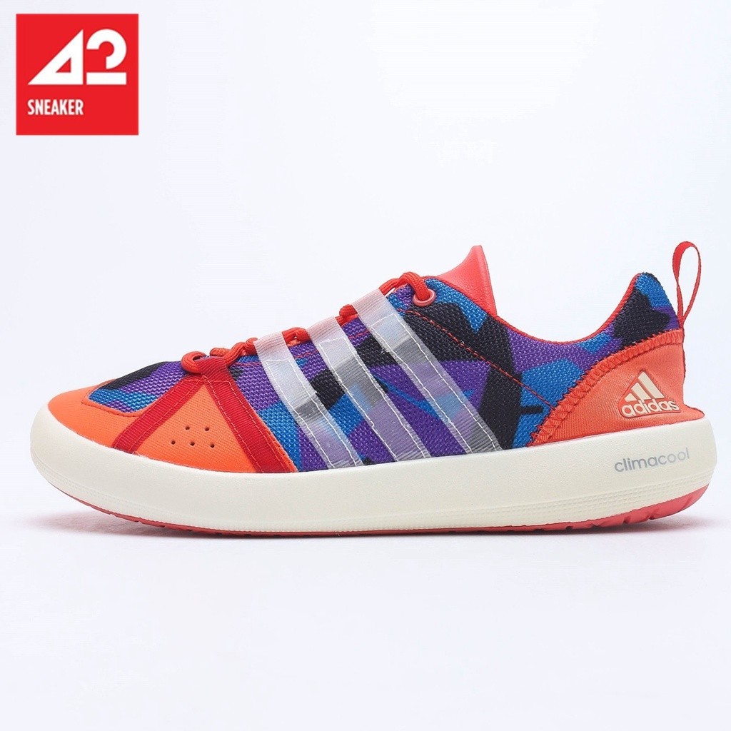 Adidas ClimaCool boat lace graphic low-top breathable outdoor sports shoes wading shoes