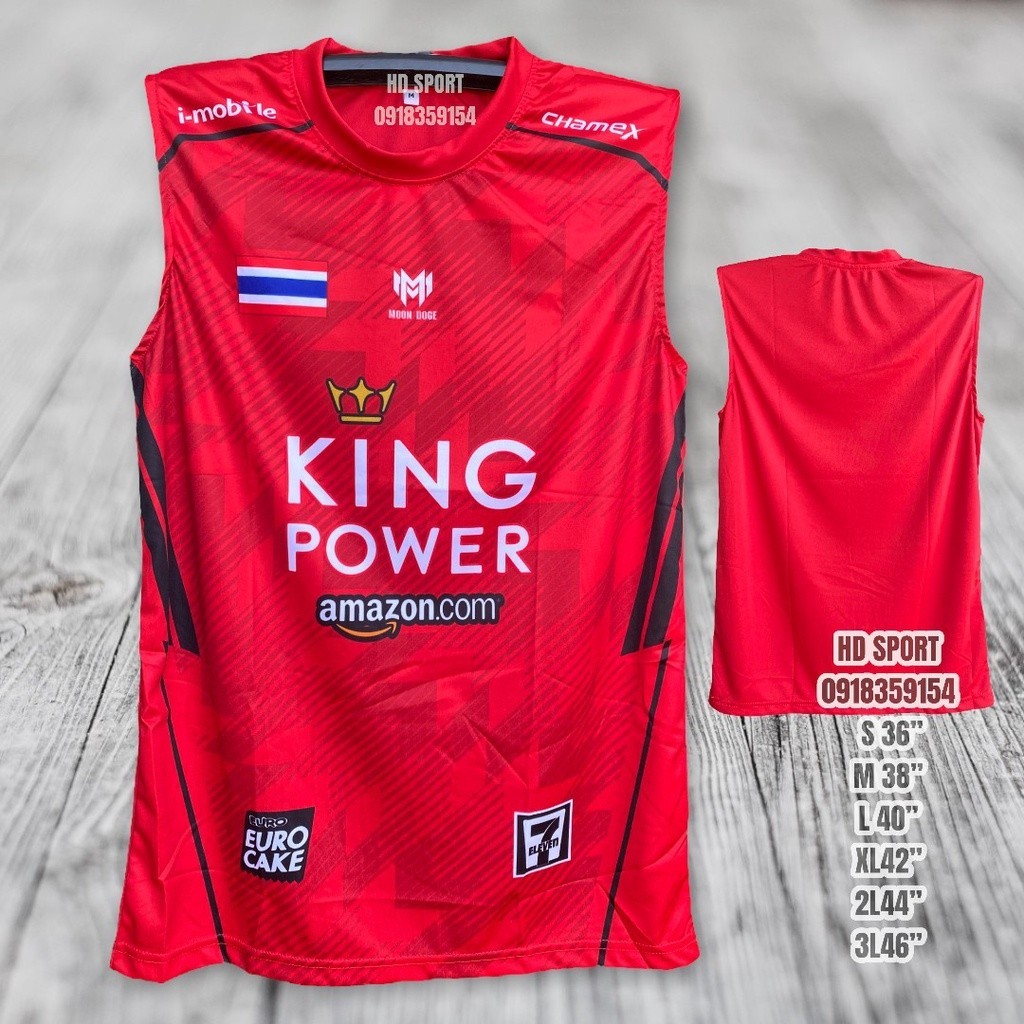 เสื้อกีฬาบาสเก็ตบอล แขนกุด พิมพ์ลาย King Power แฟชั่นสําหรับผู้ชาย และผู้หญิง