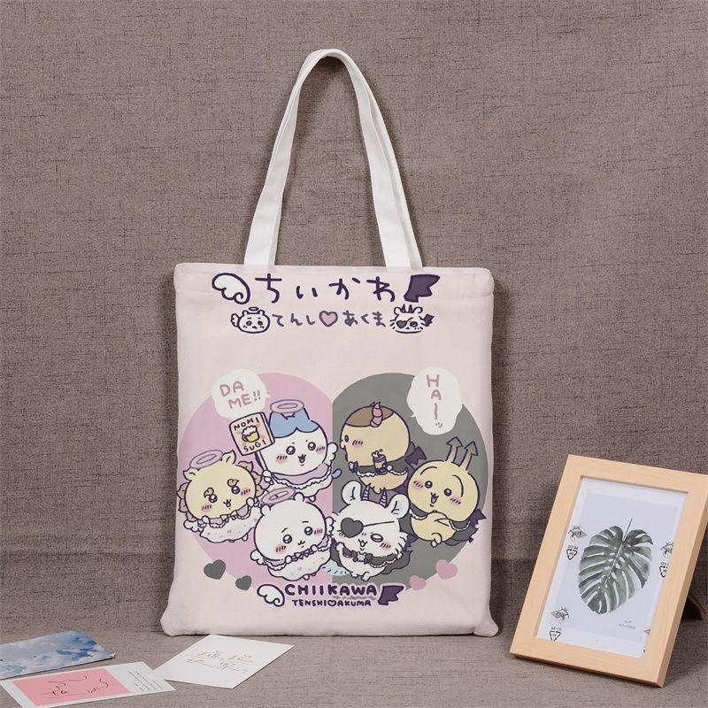 ♞กระเป๋าผ้าแคนวาสลายหมีญี่ปุ่น Chiikawa chiikawa น่ารัก