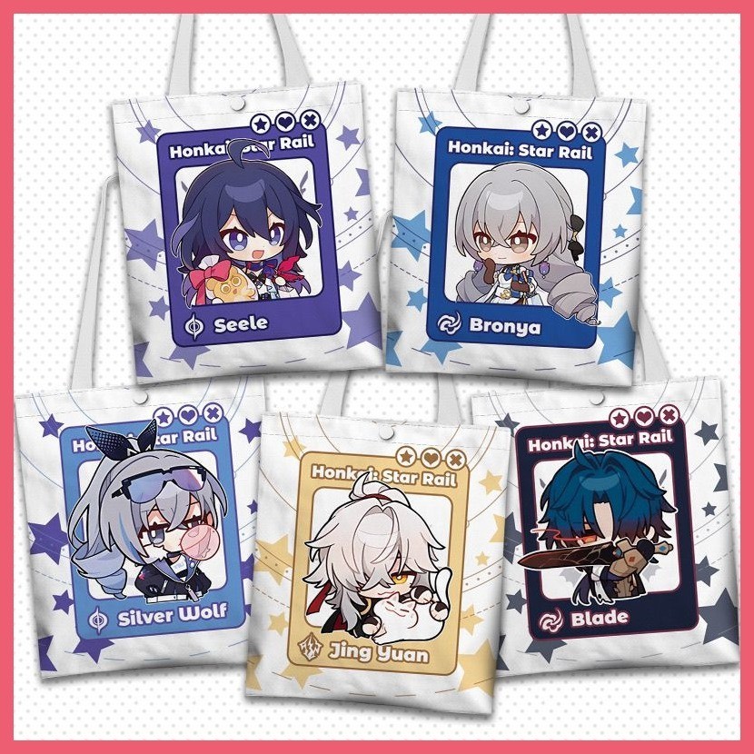 กระเป๋าผ้าใบ กระเป๋าสะพาย กระเป๋าเป้สะพายหลัง Honkai: Star Rail มีนาคม 7th Blade Tingyun JingYuan Fr