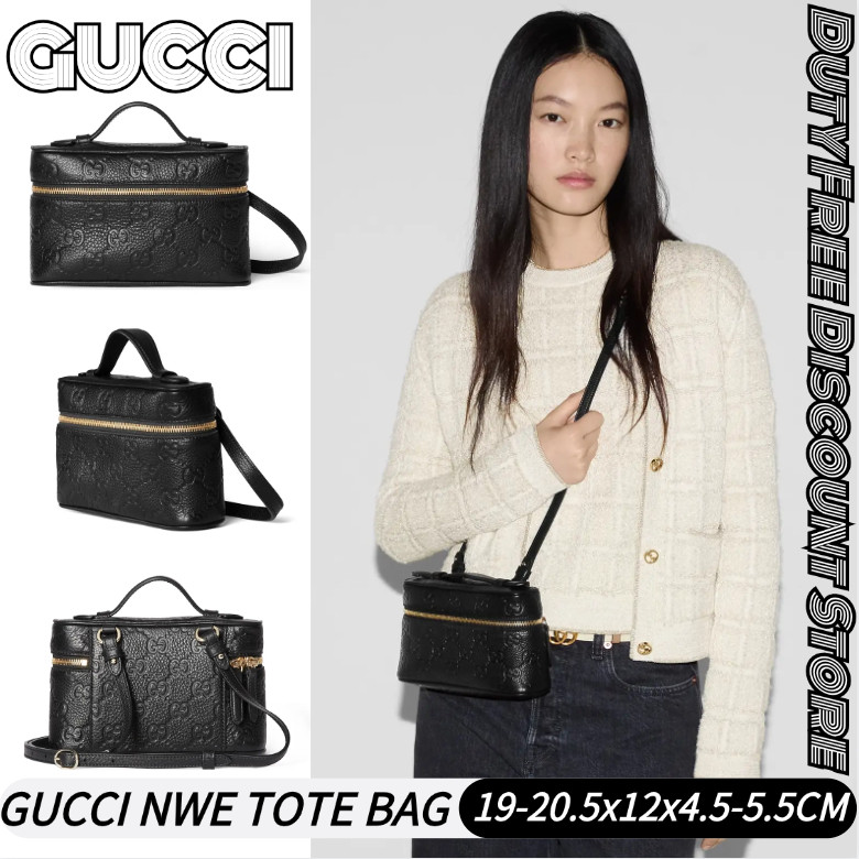 Gucci GG Emblem Series Super Mini Tote Bag กุชชี่กระเป๋าโท้ต&กระเป๋าสะพายสตรี