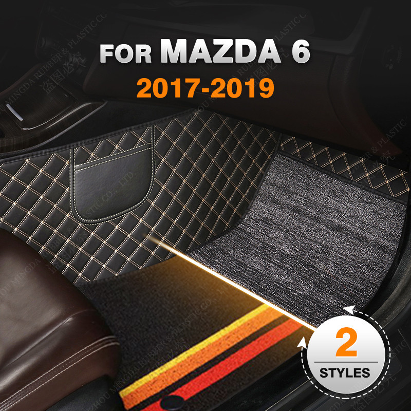 Rhd พรมปูพื้นรถยนต์ อุปกรณ์เสริม สําหรับ Mazda Atenza 2017 2018 2019