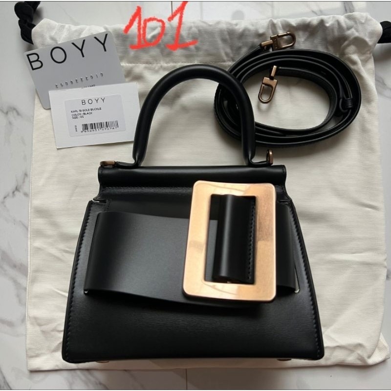 ♞,♘,♙BOYY Karl19 bag ของแท้100% [จัดส่งฟรี]